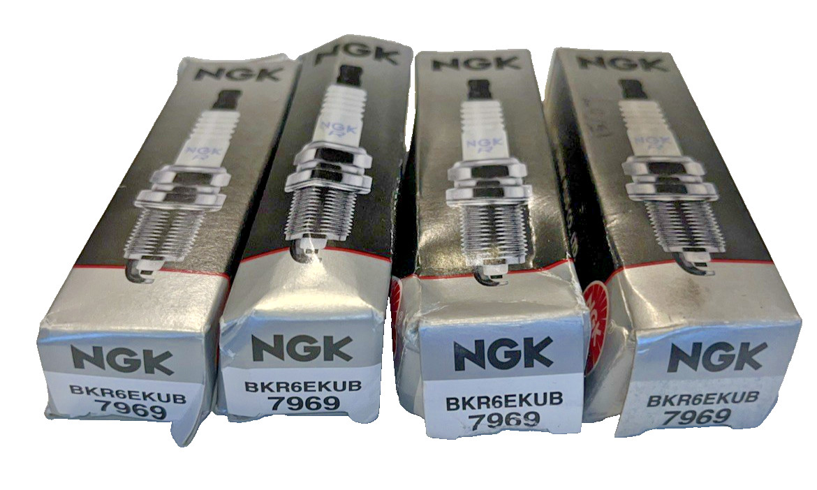 Set of 4 Spark Plug -NGK BKR6EKUB 7969 for Porsche 911, Boxster Brand New VDUB