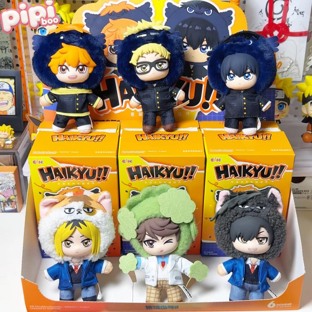 Eaki Haikyu!! Mascot Series Blind Box Figure Backpack Charm Cute  Plush Pendant