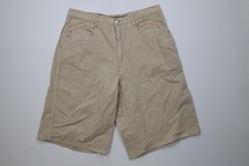 Deadstock Vintage 90s Paco Mens 36 Baggy Fit Hip Hop Denim Jean Shorts Khaki Tan