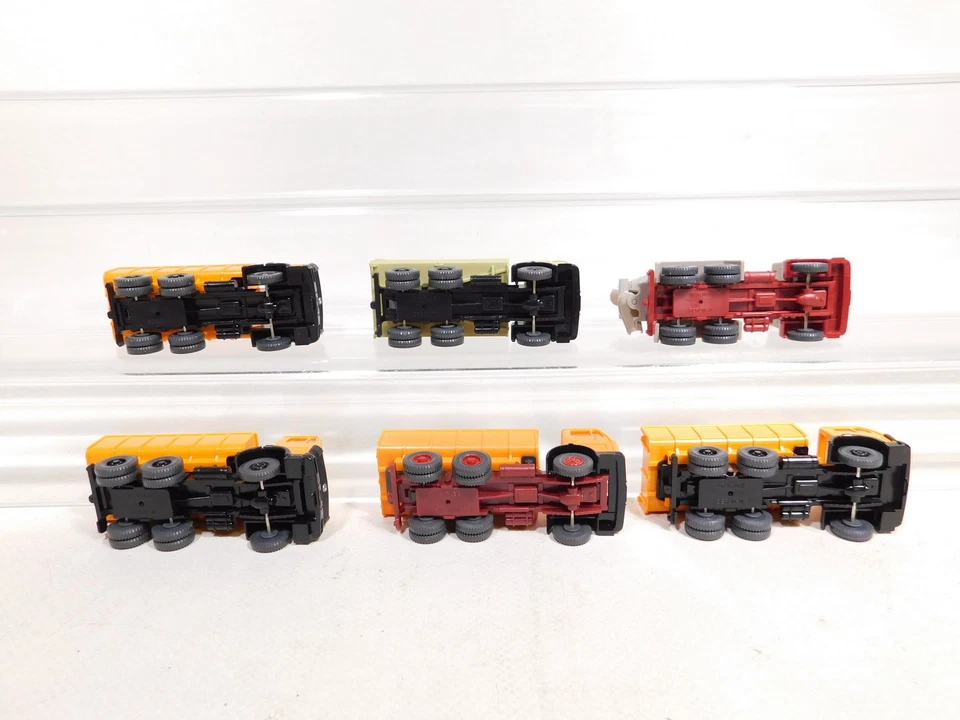 6x wiking H0 1:87 Autocarro MB Betoniera Ribaltabile Con Absetzmulde ecc Mint # - Immagine 3 di 4