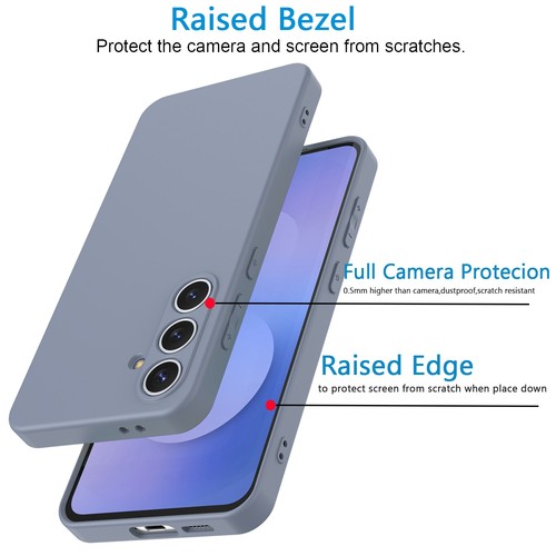 For Samsung Galaxy S25 FE Silicone Case Shockproof Phone Cover+ Screen Protector - Picture 25 of 49