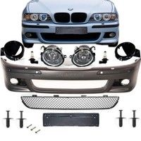 Front StoßStange Sport Schwarz+Pdc/Sra Nebel FüR M M5 Passt FüR Bmw 5Er E39 +Abe