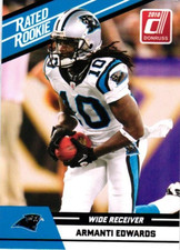 2010 Panini Rated Rookie Card# 7, Armanti Edwards, Carolina Panthers. rookie card picture