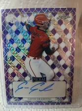 Gavin Grahovac 2022 Leaf Perfect Game Metal 1/1 Purple Mojo Proof AUTO RC Rookie