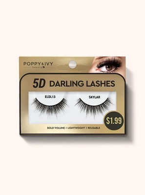 POPPY & IVY 5D DARLING LASHES BOLD VOLUME LIGHTWEIGHT ELDL13 SKYLAR