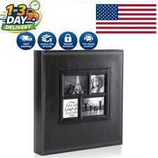 Large Capacity Wedding Photo Album - 500 Slots for Memories, Dustproof Design