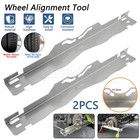 2Pcs Wheel Alignment Tool Toe Plates Accurate Measurements with Anti-Fall Slots