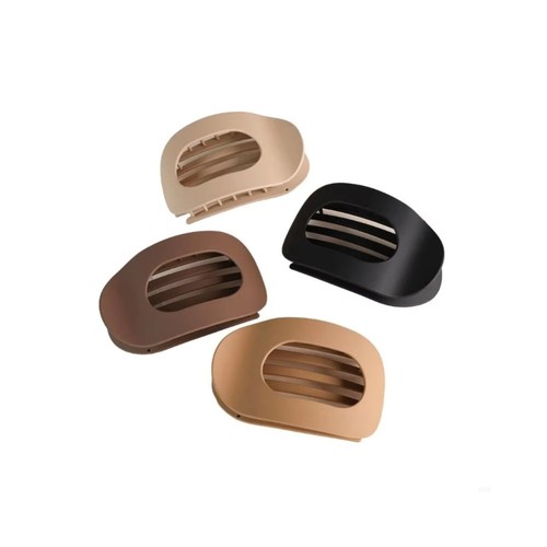 1/4PCS Flat Hair Clips for Thick Thin Hair, Round Lay Down Claw Clips for Women - Picture 7 of 34