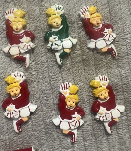 Lote de dijes megáfonos Jazz-Ups decoraciones 3D animadoras fútbol oso artesanías - Imagen 7 de 11