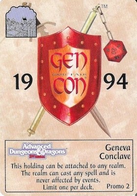 Geneva Conclave Promo 2 - Spellfire Promo Cards Spellfire CCG TSR, Inc. 