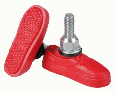 KOOL STOP Vans shoe bicycle BMX THREADED brake pads RED
