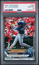 2025 Topps NOW Jac Caglianone #262 Royals RC Rookie Graded PSA 10 GEM MINT