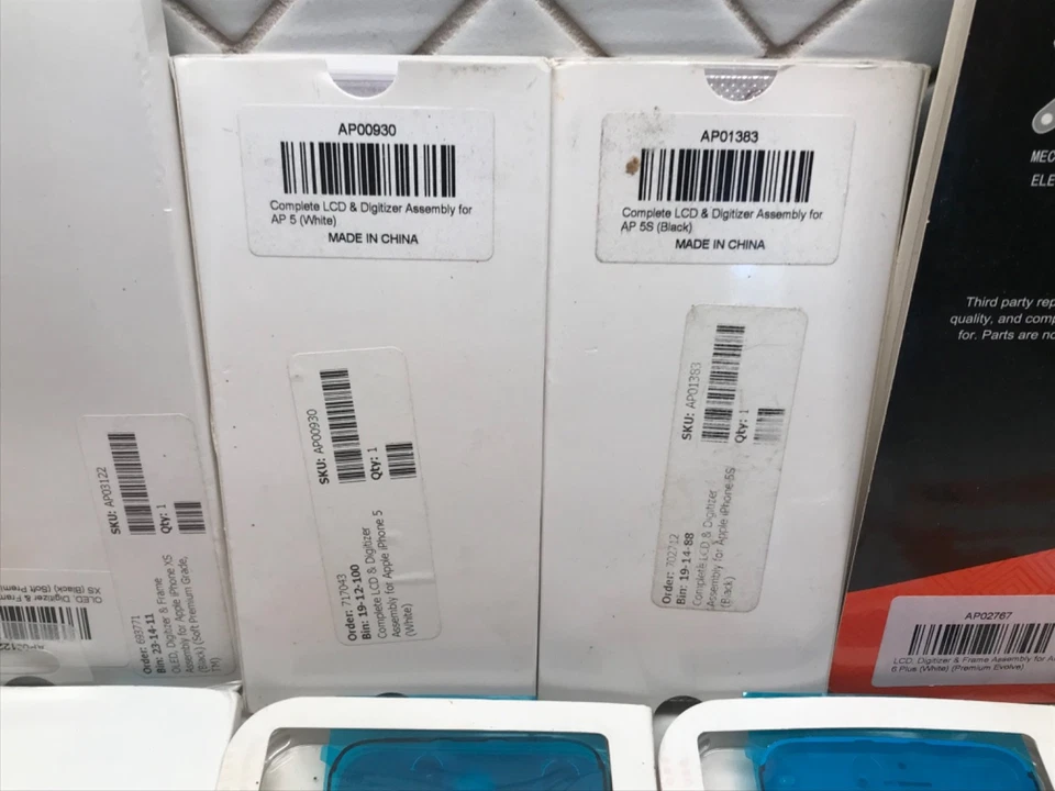 Apple iPhone Screen Replacement Lot (13) For 5 5S, 6 6S, 7 7+, 8, 11, XS Sealed - Image 3 of 4