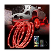 17inch Double Row Wheel Ring Light Kit with Turn Signal Braking APP Control