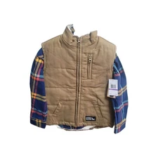 Eddie Bauer Vest & Flannel Size 4/5