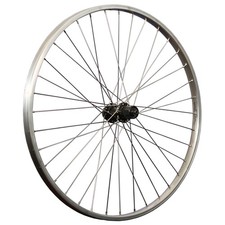 26 Zoll Hinterrad Aluminiumfelge Shimano 7-11 fach FH-QC300 Disc Nabe - silber