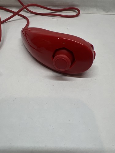 Official RED Nintendo Wii Nunchuk Controller RVL-004 Nunchuck Tested Working - Picture 8 of 8