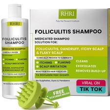 Folliculitis Shampoo  Antifungal Shampoo for Seborrheic Dermatitis, Scalp Ps...