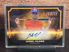 2025 Pulse Foundry Ignite Angel Nunez #ING-AN Blue Parallel /35 Auto Prospect