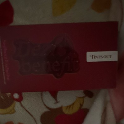 Benefit Dezi Benefit Cherry Lip Stain Tint, Liquid, with glasses and case