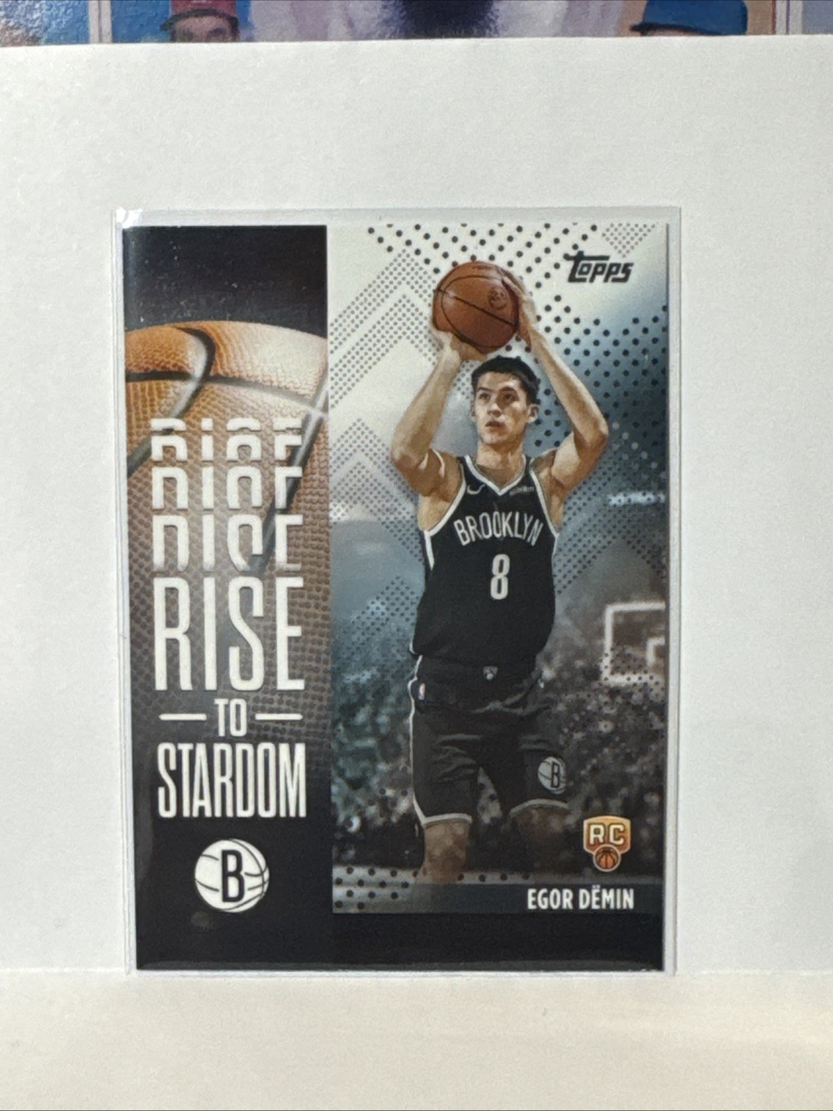 Egor Demin 2025-26 Topps Rise To Stardom Rookie #RTS-8 Brooklyn Nets Rc