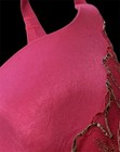 Victoria’s Secret 36C Lined Demi Buste Bra Hot Pink Gold Embroidery 36 C  EUC — photo 4