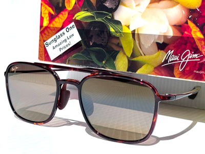 Maui Jim KEOKEA Brown Tortoise POLARIZED HCL Bronze Lens Sunglass