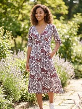 Mango Flowy Paisley Pattern Dress boho chic