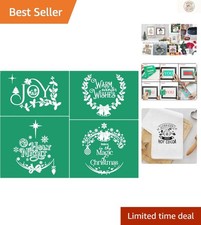 Versatile Self-Adhesive Christmas Stencils - Perfect for DIY Holiday Decorations