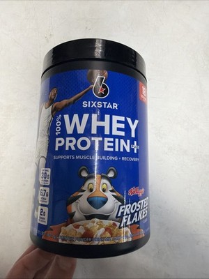 Six Star 100% Whey Protein Plus Frosted Flakes Flavor 18 Servings Exp 07/27