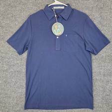 Criquet Polo Shirt Mens Small Blue Pima Cotton Short Sleeve Golf NWT