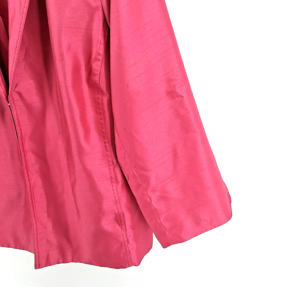 Blazer Susan Graver Rosa Fucsia Mujer Talla Grande 2X Carrera Profesional Jefe Dama Foto 4 de 4