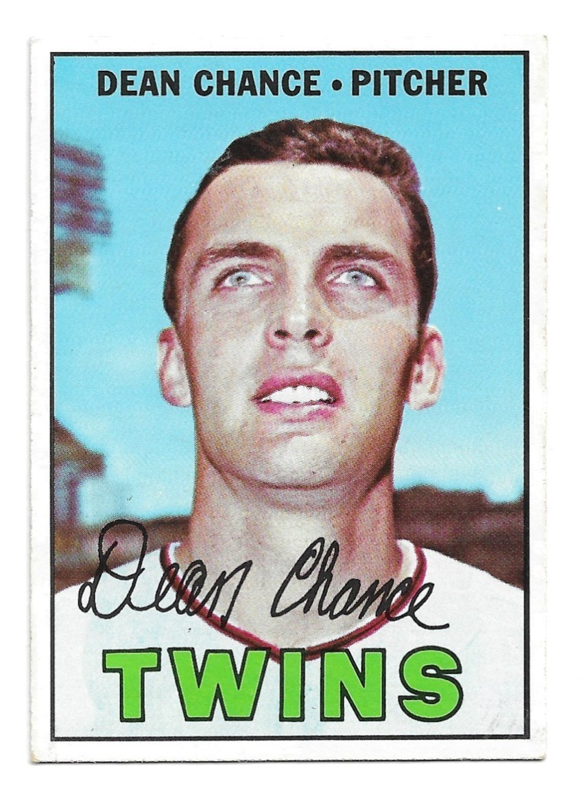 1967 Topps #380 Dean Chance, Minnesota Twins
