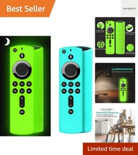 2 Pack ] Firestick Silicone Remote Cover Case Compatible with 4K Firetv Stick...