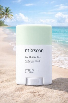 [K-Vegan Beauty] Mixsoon Cica- Hyal Sun Stick | Korean Skincare 