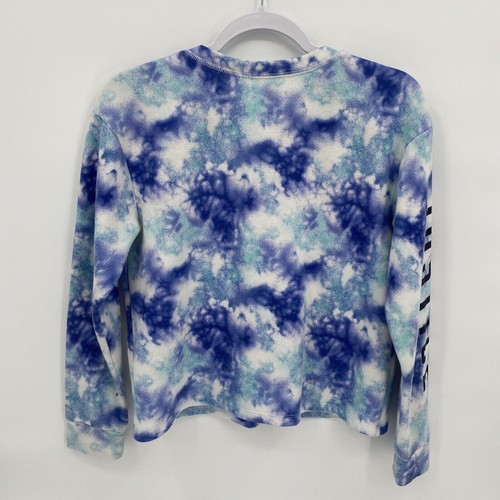 Justice Active Girls Tie Dye Round Neck Long Sleeve Pullover Sweatshirt 14/16 - Picture 7 of 10