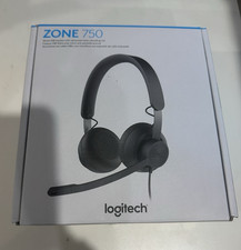 Logitech Zone 750 USB Wired On-Ear Headset Bo...