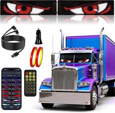 Animated LED Car Eye Lights for Trucks SUVs Windshield Decorations 23.6x4.7
