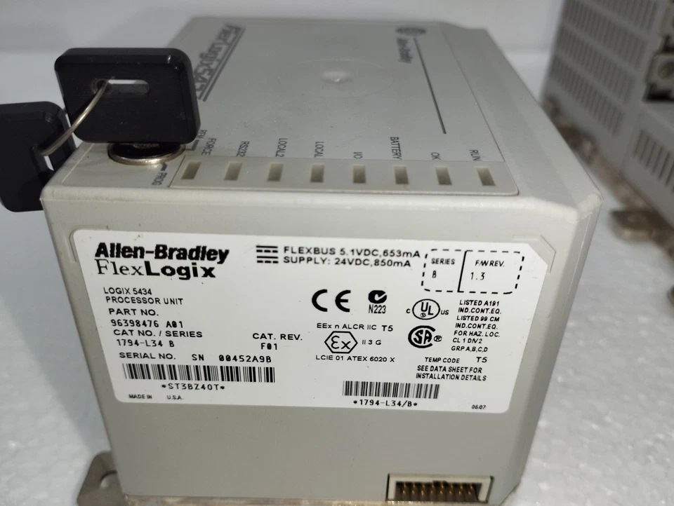 1794-L34 Allen Bradley Processor 1794L34 Module CPU Flexlogix 5434 - Photo 4/4