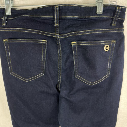 Michael Kors Izzy Skinny Jeans Damen Größe 8 Dark Wash Stretch - Bild 4 von 11