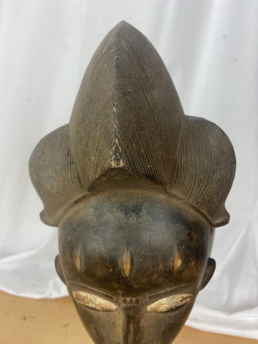 Afrika Maske Holzmaske Baule Stamm Elfenbeinküste Antik Orginal Handgeschnitzt. - Bild 5 von 24