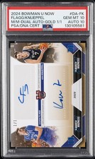 2025 GOLD 1/1 #DA-FK COOPER FLAGG/KON KNUEPPEL 1/1 PSA 10 AUTO 10
