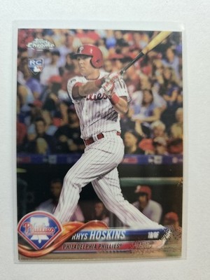 Rhys Hoskins Rookie RC 2018 Topps Chrome Baseball Card #70 Phillies/Brewers AA71