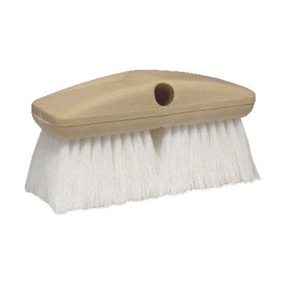 Star Brite White Polymer Fiber Scrub Brush 1 W in. with 8 L in. Ergonomic Block