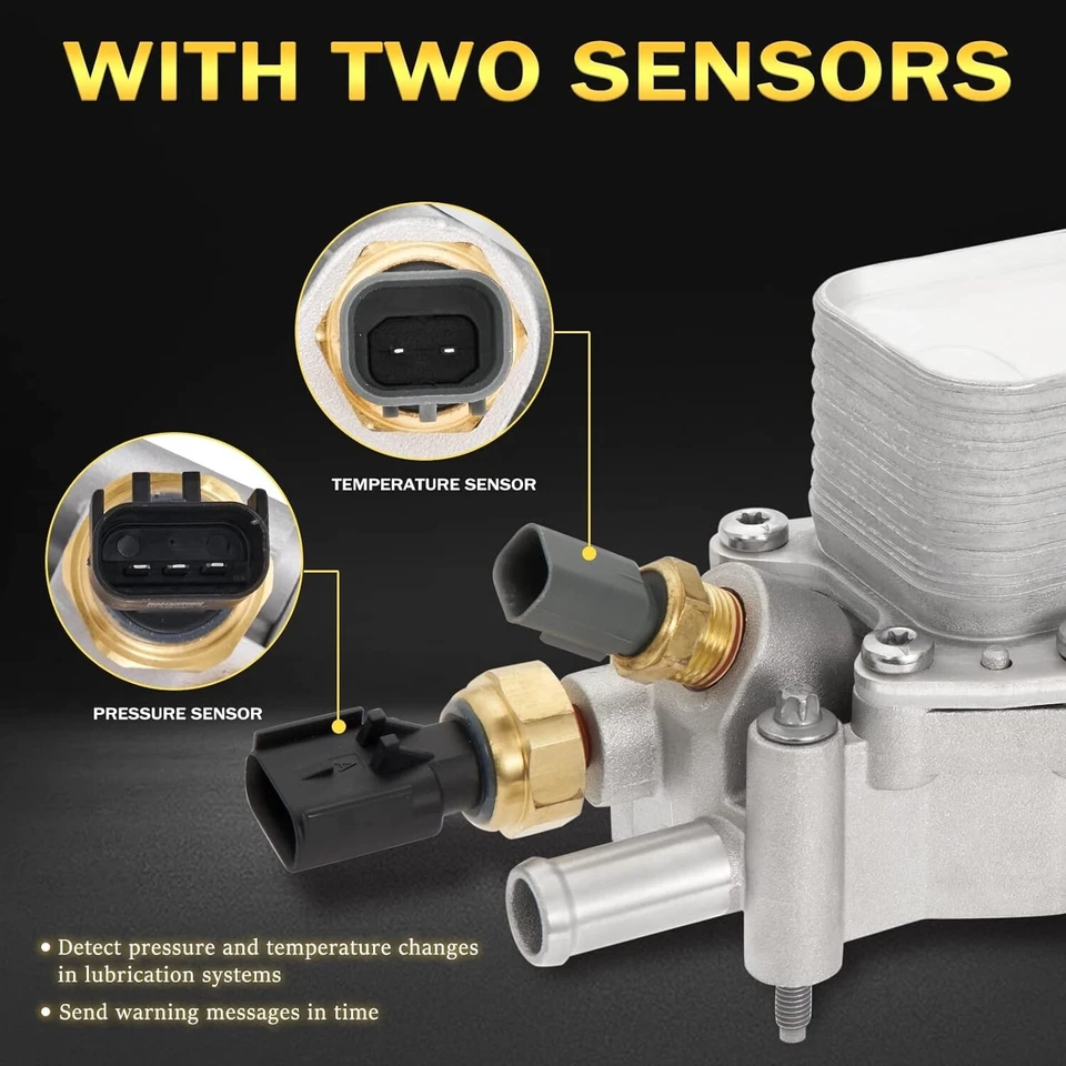 Aluminum Engine Oil Cooler Filter Housing Fits 11-16 Dodge Jeep Chrysler Ram3.6L - Image 4 of 4