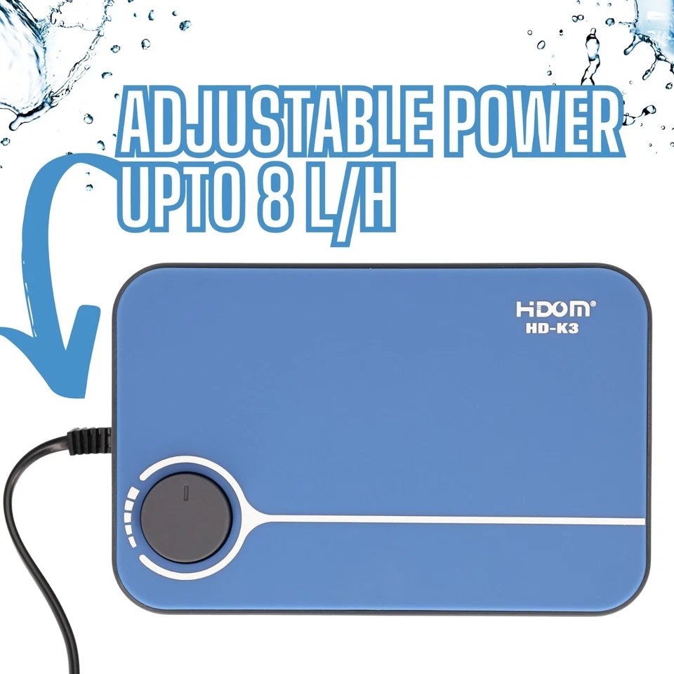 Hidom Silent Aquarium Luftpumpe Aquarium Einzel-/Doppelauslassventil + Zubehör - Bild 4 von 4