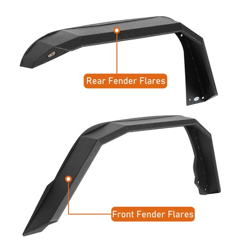 Hooke Road Front Rear Fender Flare Inner Liner Fit 2020-2025 Jeep Gladiator JT - Bild 11 von 39