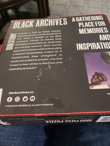 Black Archives Man with Balloons 1000 Piece Puzzle NEW * - Picture 3 of 3