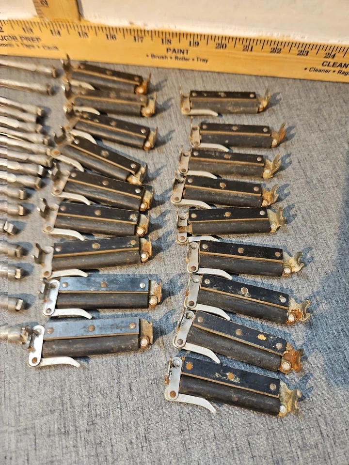 Lote de 50 rolos de cabelo vintage primitivos de metal Perm Rods acessórios clipes - Imagem 2 de 4