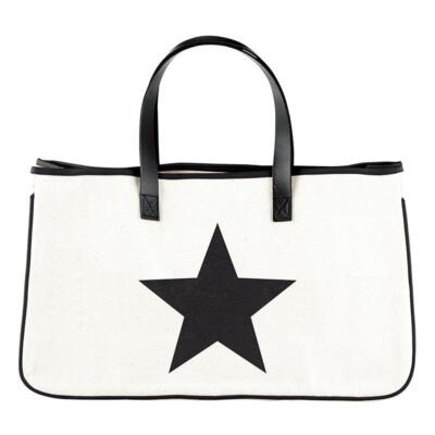 Star Canvas Tote Size 20in W x 11in H x 6in D Pack of 2 | eBay